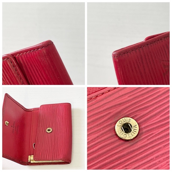 Louis Vuitton red epi leather 6 key ring case - Picture 4 of 12